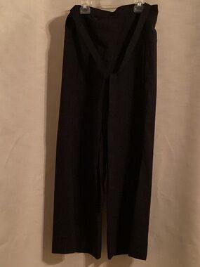 Wide-Leg Black Women's Trousers